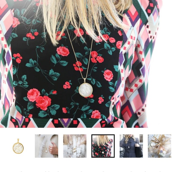 ASHA by Ashley McCormick Libra Zodiac Pearl Pendant 30 Inch Necklace - Picture 3 of 10